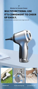 Aspirador de Pó Portátil Sem Fio para Carro e Casa | Alta Sucção – Duas Versões Disponíveis