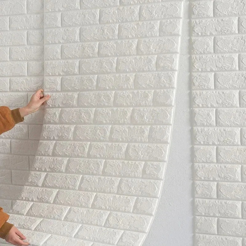 Papel de Parede 3D Autoadesivo Tijolinho – 70cm x 1m | À Prova d’Água e de Impacto