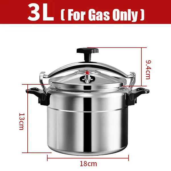Panela de Pressão Profissional Opovzoe – 3L / 5L / 7L | Alumínio Reforçado Antiexplosão