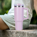 Garrafa Térmica 40oz (1,18L) em Aço Inox – Com Tampa, Canudo e Alça – Mantém Bebidas Frias ou Quentes