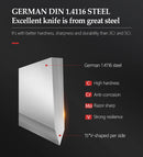 Conjunto de Facas XINZUO 5 Peças – Aço Alemão 1.4116 | Cabo em Madeira de Ébano