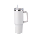 Garrafa Térmica 40oz (1,18L) em Aço Inox – Com Tampa, Canudo e Alça – Mantém Bebidas Frias ou Quentes