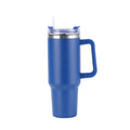Garrafa Térmica 40oz (1,18L) em Aço Inox – Com Tampa, Canudo e Alça – Mantém Bebidas Frias ou Quentes