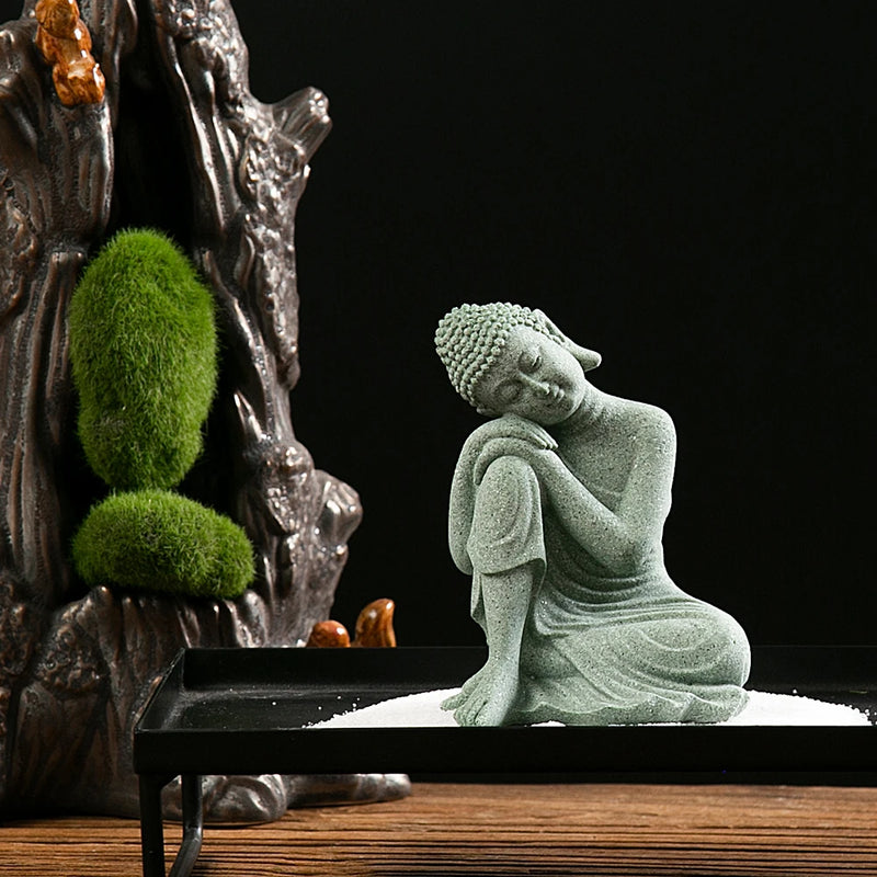 Estátua Buda Mini – Decoração Zen para Aquário, Mesa ou Ambiente Interno