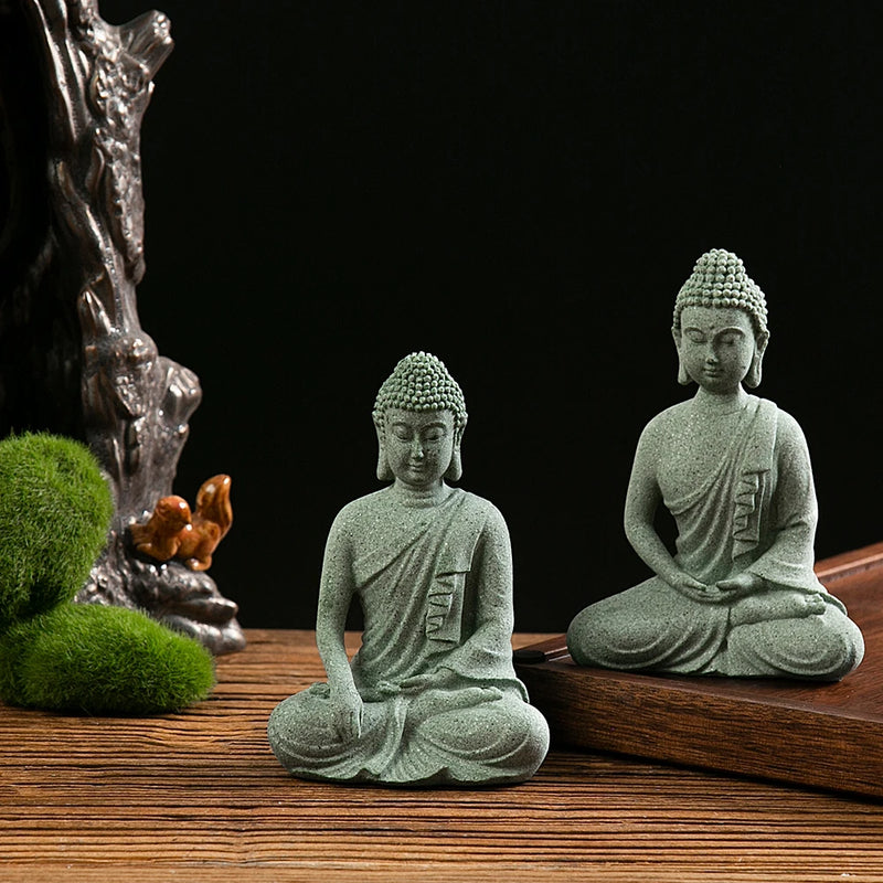Estátua Buda Mini – Decoração Zen para Aquário, Mesa ou Ambiente Interno