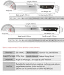 Conjunto de Facas XINZUO 5 Peças – Aço Alemão 1.4116 | Cabo em Madeira de Ébano