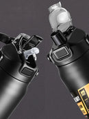 Garrafa Térmica Esportiva com Canudo – Inox 304 | Fria ou Quente por Até 24h