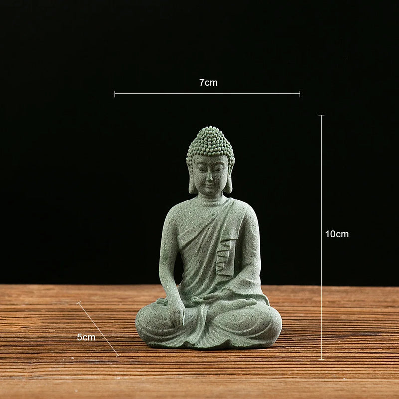 Estátua Buda Mini – Decoração Zen para Aquário, Mesa ou Ambiente Interno
