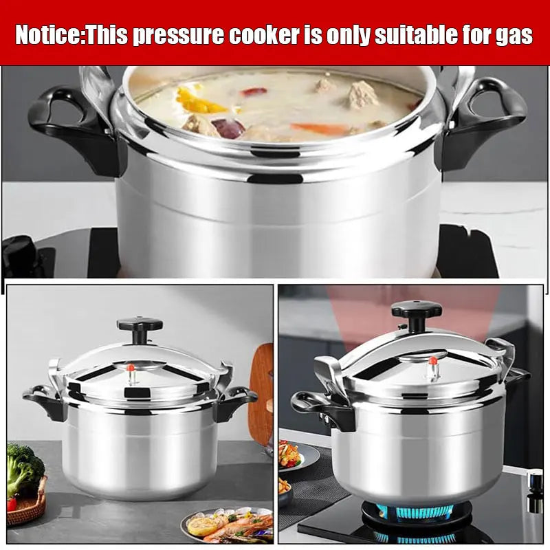 Panela de Pressão Profissional Opovzoe – 3L / 5L / 7L | Alumínio Reforçado Antiexplosão