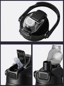 Garrafa Térmica Esportiva com Canudo – Inox 304 | Fria ou Quente por Até 24h