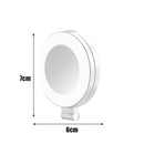 Luz de Selfie Portatil Para Celular LED – Brilho Ajustável + Espelho Integrado