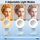 Luz de Selfie Portatil Para Celular LED – Brilho Ajustável + Espelho Integrado
