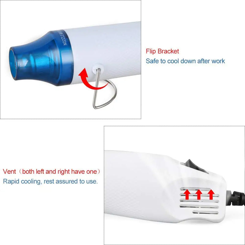 Soprador Térmico 220V/110V – Ferramenta de Calor para Artesanato, Velas e Trabalhos Manuais