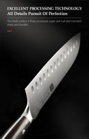 Conjunto de Facas XINZUO 5 Peças – Aço Alemão 1.4116 | Cabo em Madeira de Ébano