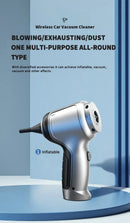 Aspirador de Pó Portátil Sem Fio para Carro e Casa | Alta Sucção – Duas Versões Disponíveis