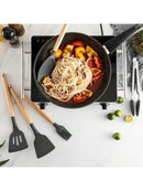 Kit de Utensílios de Cozinha em Silicone 12 Peças Jogo Conjunto Completo Casa