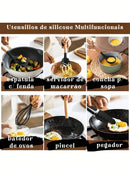 Kit de Utensílios de Cozinha em Silicone 12 Peças Jogo Conjunto Completo Casa
